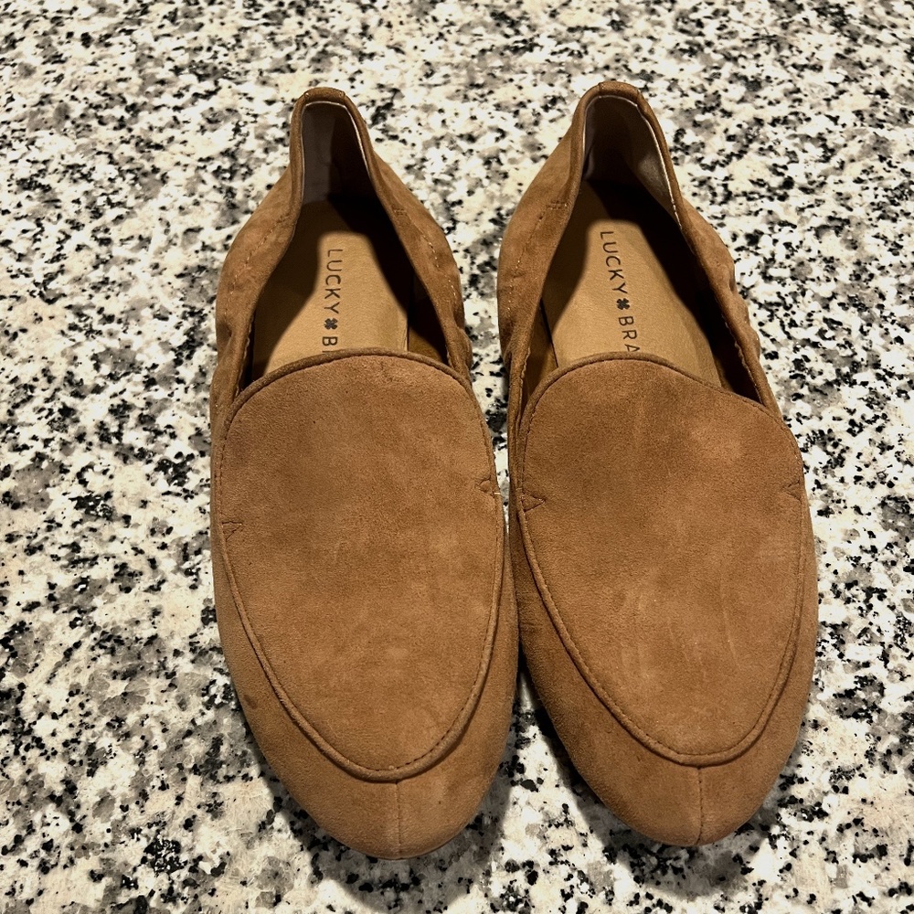 Lucky Brand Tan Suede Bellana Loafer